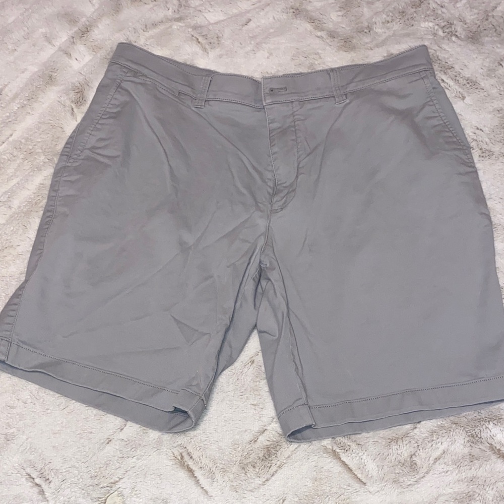 Duck Head Men's Light Gray Flat Front Shorts